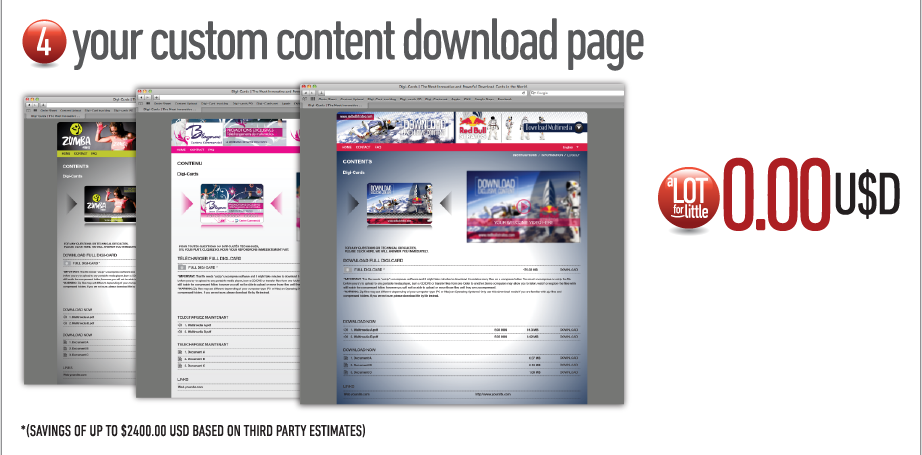 4. Your custom content download page
